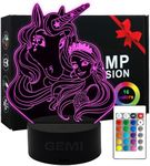 Unicorn Night Light for Girls,3D Il