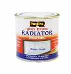RUSTINS Quick Drying Radiator Enamel Gloss 250ml– Durable, Long-Lasting Finish for Radiators That Stands the Test of Time, Easy Application