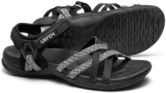 UBFEN Womens Hiking Sandals with Comfortable Arch Support