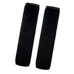 2 Pack Universal Soft and Comfortable Car Seat Belt Pads Harness Pads Pram Strap Covers Backpack Shoulder Pad Automotive Seat Belt Cushion Pad Cover for Kids and Adults - Black