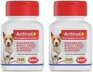 Antinol Plus, Mobility, Hip, and Joint Supplement for Dogs, Green-Lipped Mussels and Krill Oil - Dog Joint Supplement, Better and Faster Than Glucosamine and Chondroitin, 180 Soft Gels