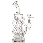 Bong Black Cup Bong Small Recycler Bongs 14.4 mm Bong Bowl 2 Types of Accessories 2 Types of Use (8)