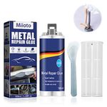 Metal Repair Paste, AB Glue Magic Repair Glue, Metal Glue Weld, Metal Repair Glue, Magic Metal Mending Agent, Industrial Heat Resistance Cold Super Glue for Metal, Heat Resistant Glue-50g*2