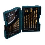 Makita D-67527 19 Piece Hss-Tin Metal Bit Set