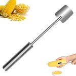 taduno Corn Cob Stripper, New Corn Peeler for Corn on the Cob, Corn Cutter to Cut Corn off the Cob, Fast Corn Kernel Remover Tool, Long Handle Stainless Steel Corn Peeler, Kitchen Gadget(1 PC)