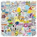 100 Pcs Cute Stickers for Girls, Vsco Aesthetic Vinyl Stickers Pack for Scrapbook, Notebook, Laptop, Suitcase, Guitar, Skateboard (VSCO)