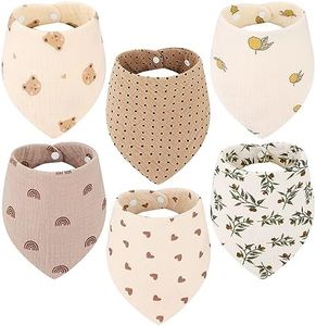 Accmor Muslin Baby Bibs Baby Bandana Drool Bibs Baby Bibs for Teething and Drooling, Drool Bibs for Baby Girls Boys