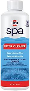 HTH Spa 86123 Filter Cleaner, Spa & Hot Tub Chemical Deep Cleans Filter, Extends Filter Life, 16 oz