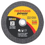 FREEMANS 4-Inch Double Net Cut off Wheels for Metal and Stainless Steel Cutting using Angle Grinder, Black - Pack of 50 Pieces