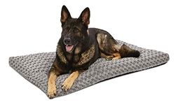 Plush Dog Bed | Ombré Swirl Dog Bed & Cat Bed | Gray 46L x 29W x 3H - Inches for XL Dog Breeds