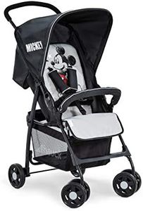 hauck Poussette Compacte Citadine Sport - Ultra Légère Seulement 5,9 kg, Pliable et Inclinable, Jusqu'à 15 kg, Capote Pare-Soleil, Grand Panier 3 kg, Mickey Stars