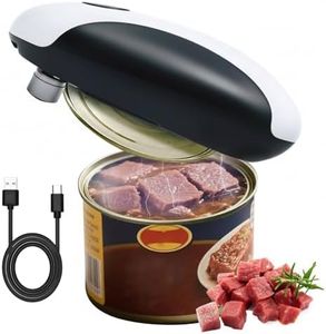 Velmoriah Rechargeable Electric Can Opener – One-Touch Cordless, Smooth Edge, Automatic, USB Rechargeable for Seniors, Arthritis & Kids, Fits All Can Sizes