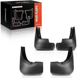 A-Premium Set of 4PCS Mud Flaps Splash Guards Mudguards Mudflaps with Hardware Accessories Compatible with Toyota Highlander, 2008 2009 2010, Sport Utility, Front and Rear (Driver & Passenger Sides)