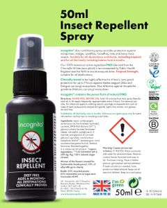 Incognito Insect Repellent Spray, 50ml – Natural Protection