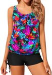 Yonique Blouson Tankini Swimsuits f