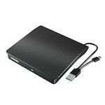 wintale External Bluray DVD Drive,Portable 3D Blu-ray External DVD Drive with USB 3.0 and Type-C Dual Port, External Blu Ray Player Suitable for Windows XP/7/8/10/11 MacOS for PC,Laptop,Desktop,Mac