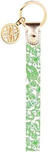 Lilly Pulitzer Wristlet for Keychain and Keys, Cute Floral Key Holder Bracelet, Daffodil Hill