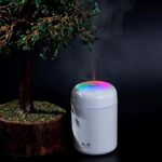 DONDA H2O Cool Mist Humidifier with Colorful Light | Ultrasonic Quit | 300 ML (WHITE)