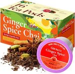 Gya Tea Co Ginger Spice Chai Black Tea K Cups (16 ct) - Smooth High Caffeine Tea K Cups - Refresh Day with Tea Pods - Black Tea K Cup Tea Pods 2.0 Tea Gifts