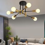 ZYDTRIP Sputnik Chandelier Ceiling Light, Pendant Light 6-Light Ceiling Light for Bedroom,Dining Room,Kitchen,Office,Kitchen Lights Ceiling…