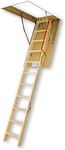 FAKRO LWP-L 25inx54in Wooden Insulated Attic Ladder 300lbs 10ft 8in