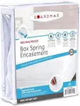 Guardmax Zippered Box Spring Encasement - 100% Waterproof Box Spring Protector - Blocks Out Dirt, Dust, BedBugs, and Moisture - Hypoallergenic and Noiseless (King 78" x 80" x 10")