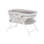 Dream On Me Traveler Portable Bassinet in Cloud Grey, Lightweight and Breathable Mesh Design, Easy to Clean and Fold Baby Bassinet - Carry Bag Included
