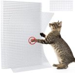Uross 18 Pieces Cat Deterrent Mat Cat Repellent Mat with Spikes Keep Cats off Counter Anti Cat Mat Dogs Spiked Deterrent Mat for Outdoor Indoor Garden Window Sofa(16 x 13 Inches,Clear)