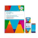 Love Writing Co. Learn To Write Pack 1 | Age 3-5 Years | Includes Handwriting Practice Book with Alphabet Tracing Book & 5 Kids Handwriting Pencils | Practice Pencil Control, Grip & Phonics