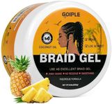 Strong Hold Braid Gel Tames Frizz Smoothing Gel Good for Twist, Locs, Braids, Edge, Cornrows No Flake Extra Hold High Shine Braiding Gel & Edge Control Easy to Use for Braids