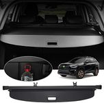 Automiim Compatible with Cargo Cover Toyota RAV4 2019-2023 Trunk Cover with Hooks Retractable Security Shield Shade PVC Leather Waterproof Upgraded Version