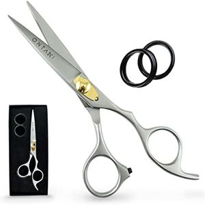 ONTAKI 6.5" Hair Cutting Scissors - Japanese Steel Hair Scissors, Beard & Moustache - Hand Forged Hair Cutting Tool for Professional Barbers - Sharp Hair Shears for Men & Women