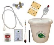 Almost Off Grid Premium Mead Kit with Mead Making Journal and Recipes Complete Starter Kit, Makes 6 Bottles 4.5L Homebrew Set