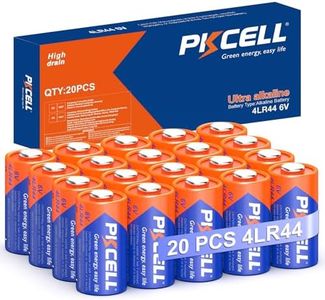 PKCELL 20 Pack 4LR44 6V Battery, 4LR44 Alkaline Batteries for Dog Receiver Collar, Compatible with PX28A 476A A544 K28A L1325 Battery