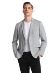 Arrow Men's Heathered Full Sleeve Slim Fit Notch Collar Polyester Blazer