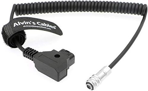 Alvin's Cables BMPCC 4K to D Tap Power Cable for Blackmagic Pocket Cinema Camera 4K Gold Mount V Mount Battery Weipu 2 Pin Female to P Tap