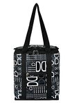 Kuber Industries D Printed Rexien Lunch Bag Lunch Tote Bag for Men & Women (Black)-HS_38_KUBMART21189, Pack of 1 (Polyester;Canvas)