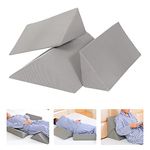 Fanwer Bed Wedges & Body Positioners (3 in 1), 40 Degree Wedges for Bed Positioning,Positioning Pillows for Elderly, Wedge Pillow for Bed Sores, Side Sleeping, After Surgery, Knees Elevated,Back Pain