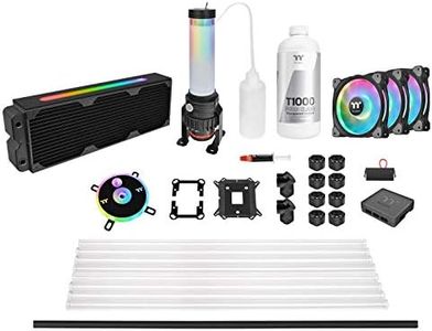 Thermaltake Pacific CL360 Max D5c Res/Pump 16.8 Million Color RGB (Alexa, Razer Chroma) Software Enabled Copper Radiator PETG Hard Tube Water Cooling Kit CL-W259-CU00SW-A