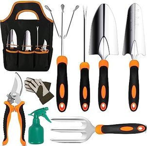Gardening Tools - Garden Tools Stainless Steel Gardening Gifts for Women Shovel Trowel Fork Rake Gardening Gloves Perfect Gardening Gifts