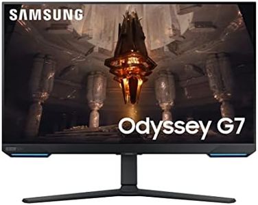Samsung Odyssey G7 LS32BG700EUXXU 32" 4K UHD IPS Gaming Monitor with Speakers - 3840x2160, HDMI 2.1, 144Hz, 1ms, Full Smart Platform, USB Hub, Displayport, Freesync Premium Pro, Height Adjust