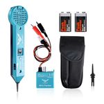 JENABOM Tone Generator Kit, Wire Tracer Circuit Tester, 200EP High Accuracy Cable Tester, Line Finder Toner Inductive Amplifier Variable Tone Generator for Network Cable Collation