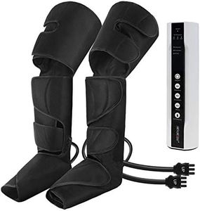 CINCOM Leg Massager for Circulation and Pain Relief, Air Compression Foot Leg Calf Thigh Massage, Full Leg Massager 3 Modes 3 Intensities 2 Extenders