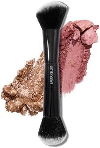 LAURA GELLER NEW YORK Dual-Ended Blush + Bronzer Brush - Blush Bronzer Contour Face Makeup Brush