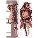 Sonsoke Genshin Impact Anime Figure Dehya Body Pillow Case Cover Hugging Pillow Double-Sided Pillowcase Stuffed Printed 59 x 20 Inch Peach Skin Plush (Dehya 1)