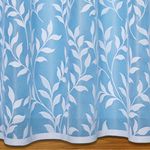 John Aird Lisa Leaf Net Curtain ~ Width Sold By The Metre (Drop: 72" - 183cm)