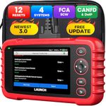 OBD2 Scanner LAUNCH CRP129X V3.0 Elite Scan Tool, Upgrade of CRP123X, 12 Reset Services, ABS/SRS/Transmission/Check Engine Car Code Reader, Lifetime Free Update, FCA AutoAuth & Auto VIN, CANFD & DoIP
