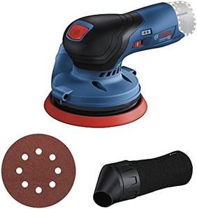 Bosch Professional 12V System GEX 12V-125 Cordless Random Orbit Sander (incl. Sanding disc (125 mm), 1x Sanding Paper, dust Bag, Without Rechargeable Batteries and Charger, in Carton)