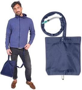 Inspired Comforts Urine Catheter Bag Cover with Snap on Pipe Cover & Hanging Strap | Easy Access | Secure & Discreet | Men & Women | 2000ml | Navy
