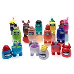 Fundisinn Among in Us 12pcs Game Figures Toy, Astronaut Crewmate Action Figures Model Toys,Computer Desktop Dolls Gifts Set Kids Toy,Cake Topper Party Supply (12Pcs-B)